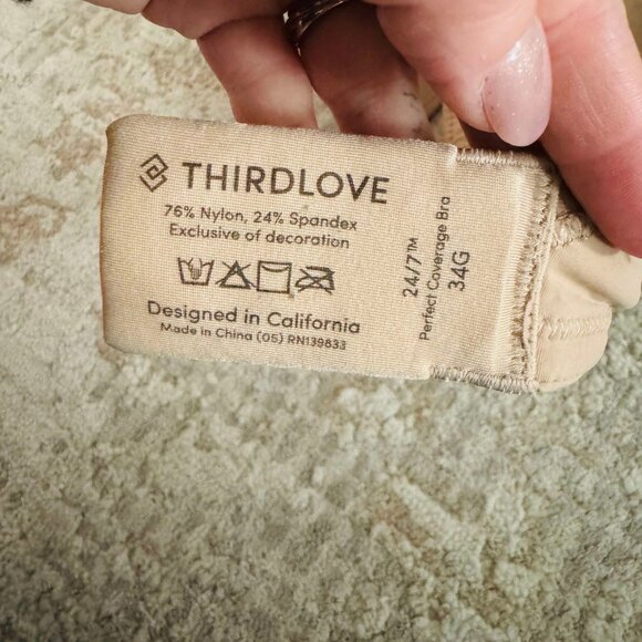 ThirdLove 24/7 Perfect Coverage 34G Tan Bra - Picture 2 of 6